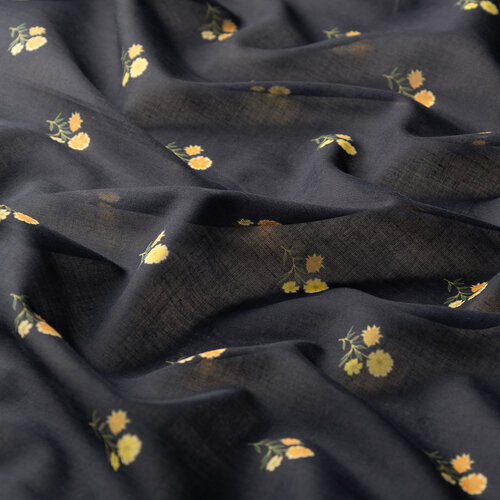 Black Gold Vintage Wall Cotton Scarf