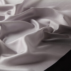 ipekevi - Black Gradient Silk Twill Scarf (1)
