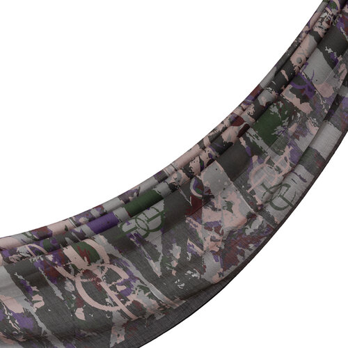 Black Green Arenya Print Tencel Scarf