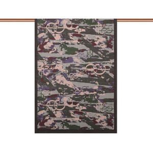 ipekevi - Black Green Arenya Print Tencel Scarf (1)