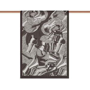 ipekevi - Black Grey Marble Flow Tencel Scarf (1)
