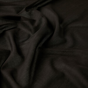 ipekevi - Black Grey Plain Cotton Scarf (1)