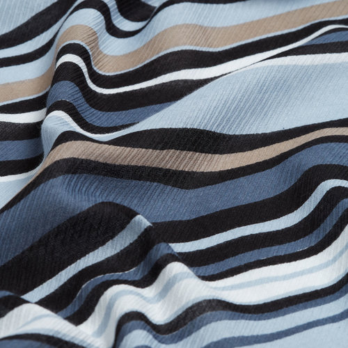 Black Harvest Season Print Cotton Silk Shawl