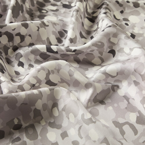 Black Illusion Twill Silk Scarf