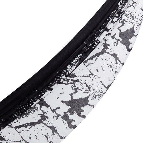 Black Lava Print Scarf