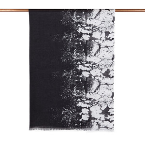 ipekevi - Black Lava Print Scarf (1)