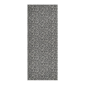 Black Leopard Print Cotton Scarf - Thumbnail
