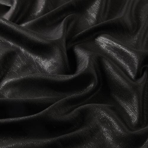 Black Lurex Silk Scarf
