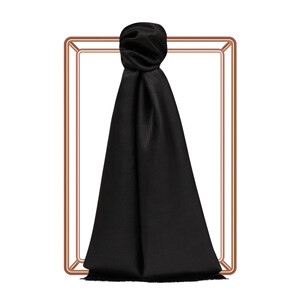 Black Lurex Silk Scarf - Thumbnail