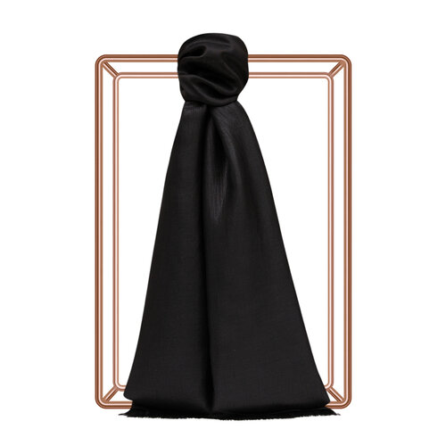 Black Lurex Silk Scarf