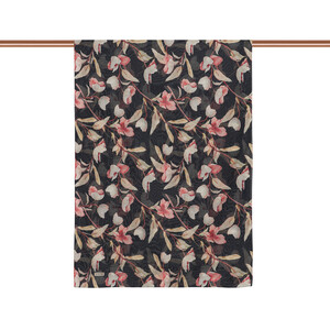 Black Magnolia Cotton Scarf - Thumbnail