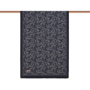 ipekevi - Black Mezopotamya Model 01 Print Tencel Scarf (1)