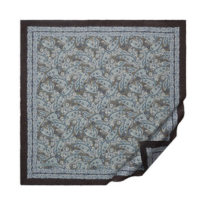 Black Mezopotamya Model 03 Print Tencel Scarf - Thumbnail
