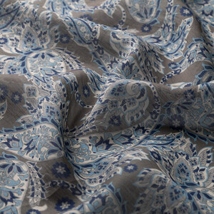 ipekevi - Black Mezopotamya Model 03 Print Tencel Scarf (1)