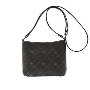 Black Monogram Long Handle Tote Bag - Thumbnail