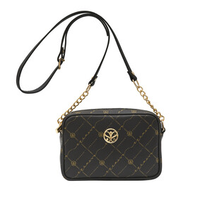 ipekevi - Black Monogram Pocket Detailed Crossbody Bag (1)