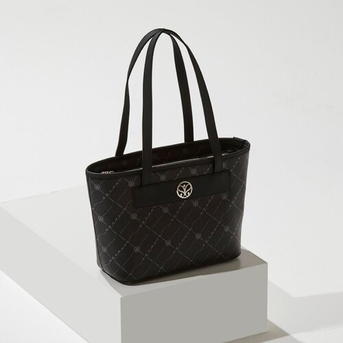 Black Monogram Tote Bag