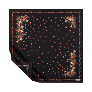 ipekevi - Black Nazen Twill Silk Scarf