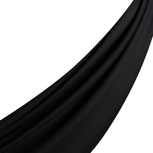 ipekevi - Black Patterned Cashmere Prime Scarf (1)