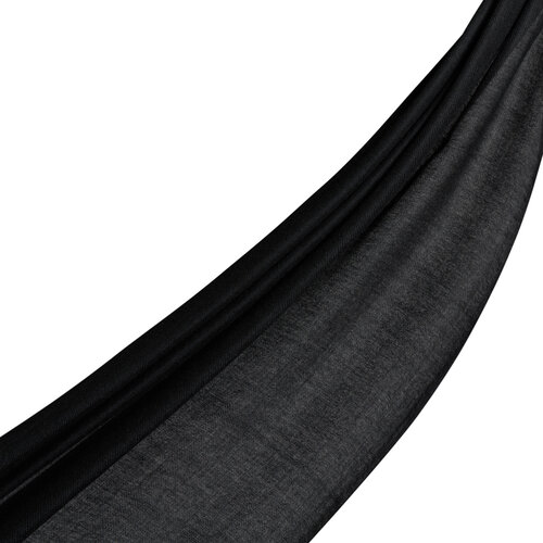 Black Plain Cashmere Prime Scarf