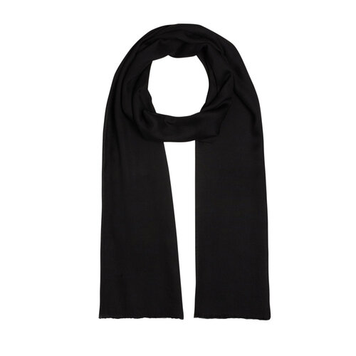 Black Plain Modal Scarf