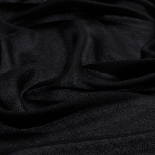 Black Plain Modal Scarf