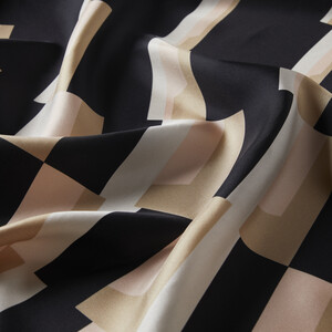 ipekevi - Black Powder Endless Twill Silk Scarf (1)