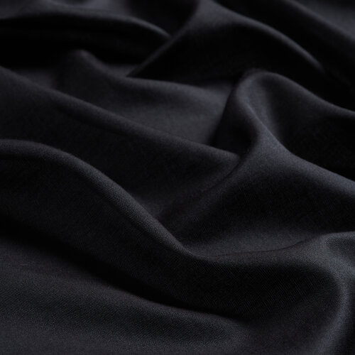 Black Reversible Cotton Silk Scarf