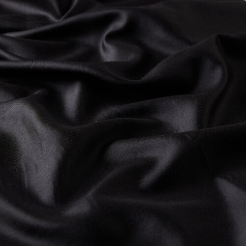 Black Reversible Silk Neck Scarf