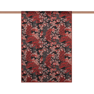 ipekevi - Black Rich Rose Cotton Scarf (1)