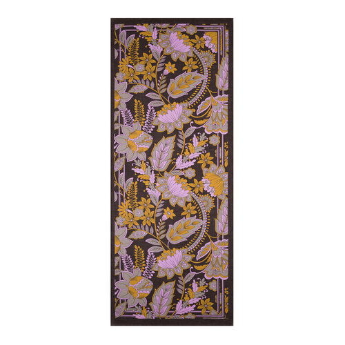 Black Royal Ivy Pattern Tencel Scarf