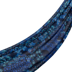 Black Sax Rich Rose Cotton Scarf - Thumbnail