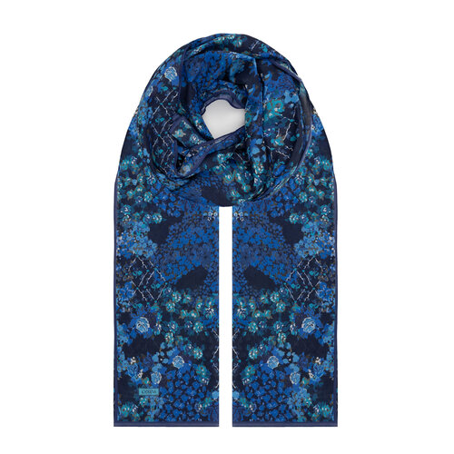 Black Sax Rich Rose Cotton Scarf