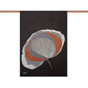 ipekevi - Black Silk Tree Pattern Tencel Scarf (1)