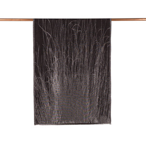 Black Silver Lurex Silk Scarf - Thumbnail