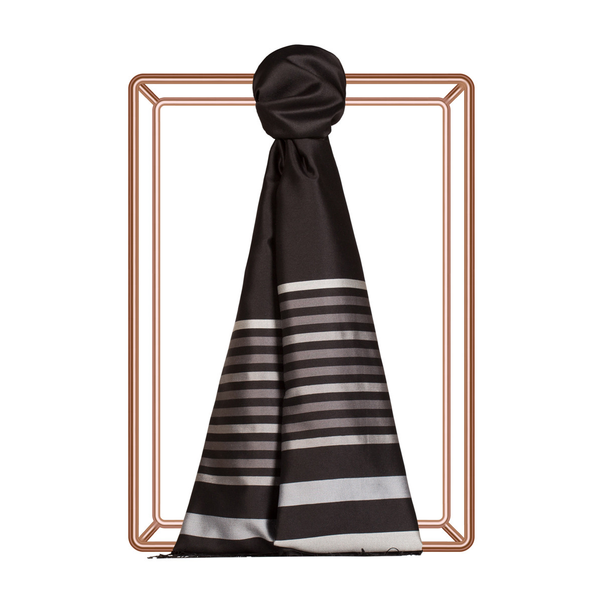 thin silver scarf
