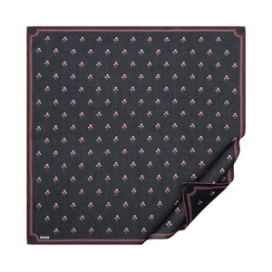 Black Vintage Wall Cotton Scarf - Thumbnail