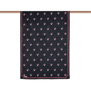 ipekevi - Black Vintage Wall Cotton Scarf (1)
