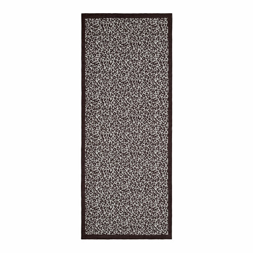 Black White Leopar Print Tencel Scarf