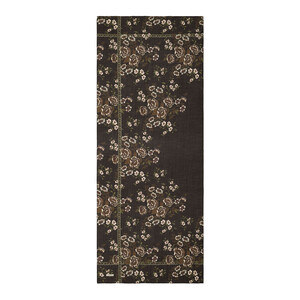 Black White Spring Frame Print Tencel Scarf - Thumbnail