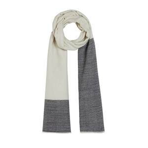 ipekevi - Black White Wool Scarf (1)