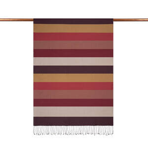 Block Striped Silk Scarf Model 02 - Thumbnail
