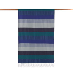 Block Striped Silk Scarf Model 14 - Thumbnail