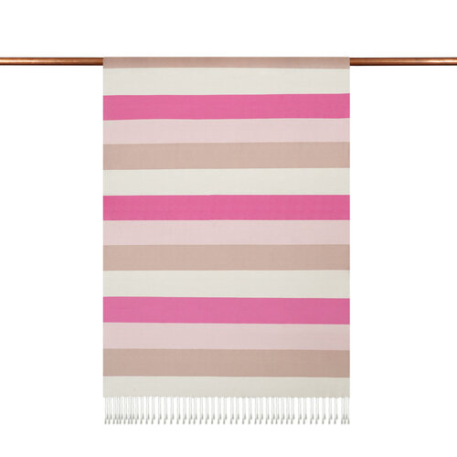 Block Striped Silk Scarf Model 19