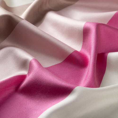 Block Striped Silk Scarf Model 19