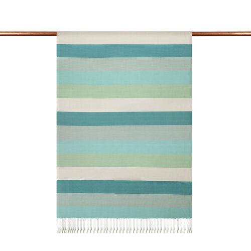 Block Striped Silk Scarf Model 20 