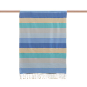 Block Striped Silk Scarf Model 39 - Thumbnail