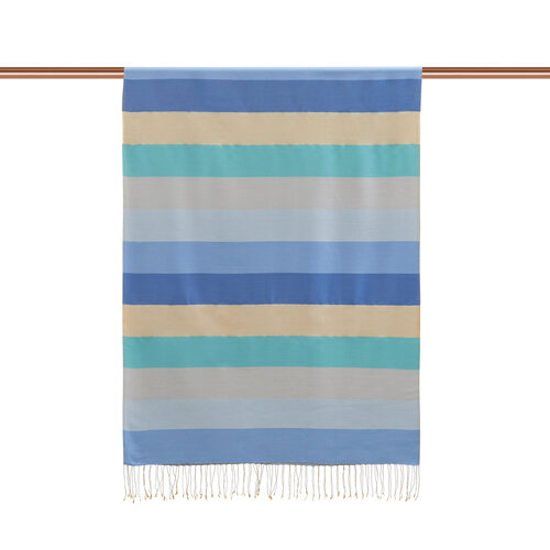 Block Striped Silk Scarf Model 39