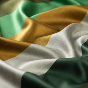 Blok Desenli İpek Şal Model 16 - Thumbnail