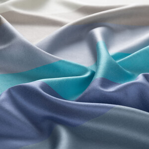 Blok Desenli İpek Şal Model 21 - Thumbnail